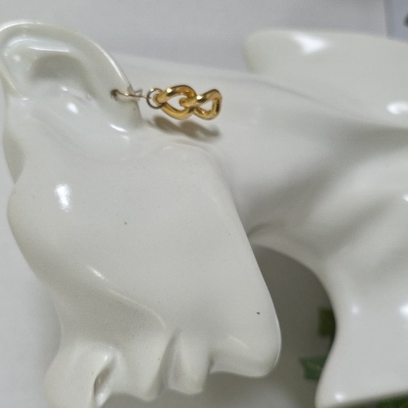 Vintage Chunky Multi Gold Chain Necklace and Earrings Set - Picture 3 of 11